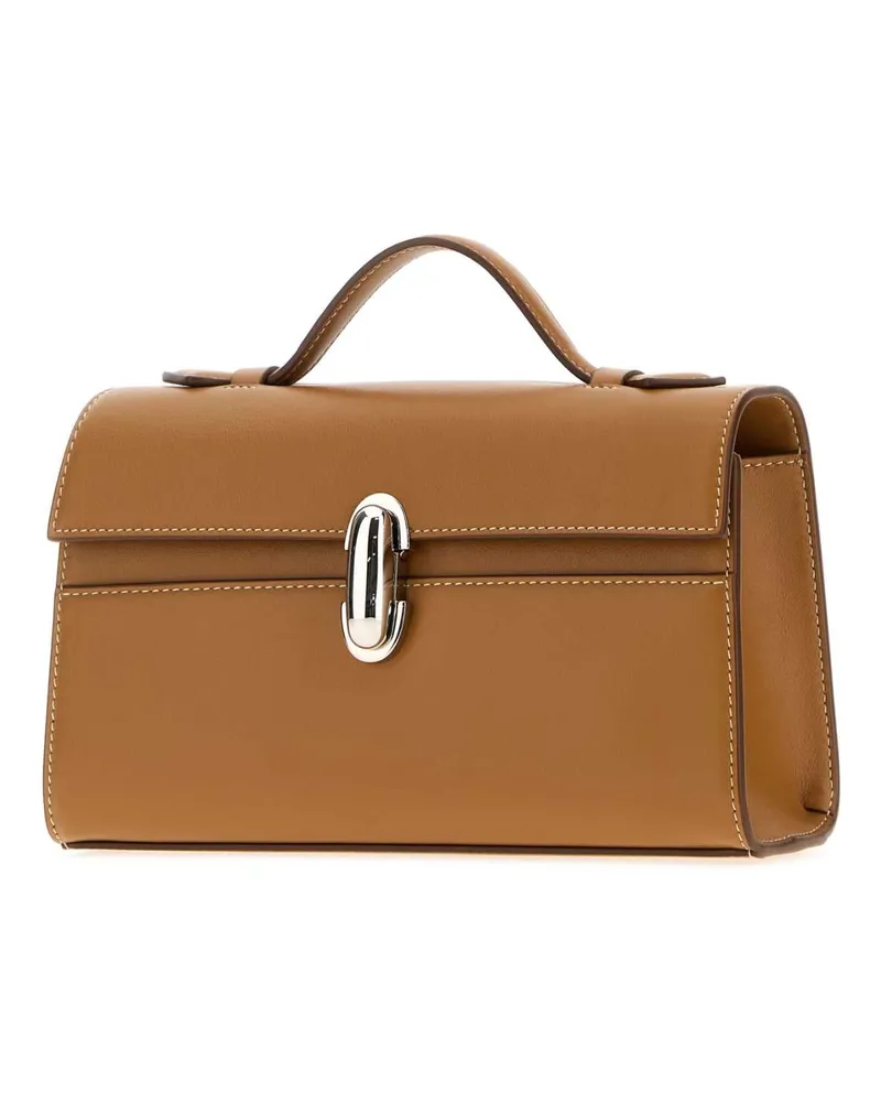 SAVETTE Symmetry Top Handle Bag — Brown Brown