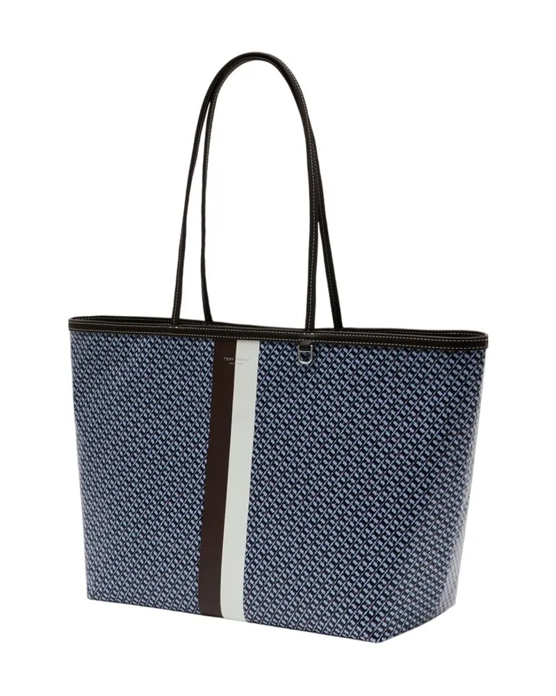 Tory Burch Women's The Racer Tote Blue Cotton Blue