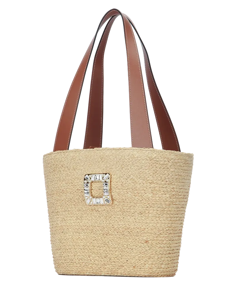 Roger Vivier RV Skate Tote Bag — Beige Beige