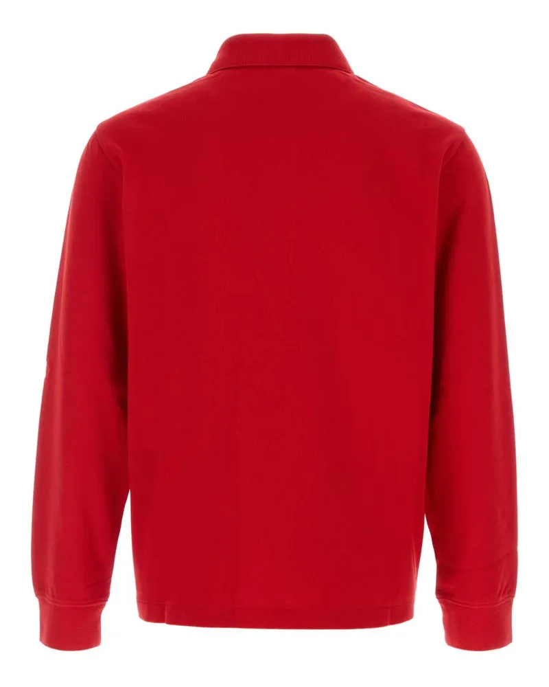 SPORTY & RICH Club Polo Shirt — Red Red