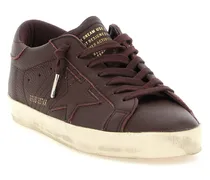 Men's Bordeaux Cowhide Low Top Sneakers