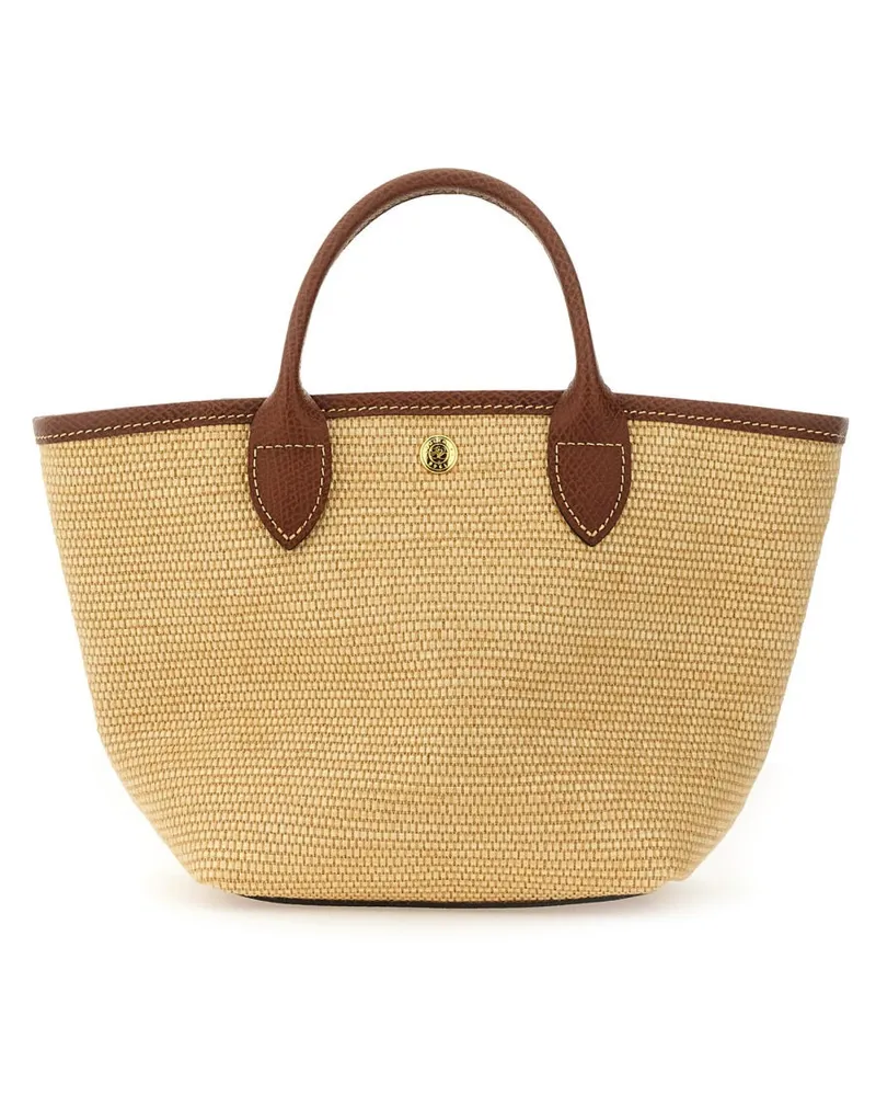 Longchamp Woven Basket Shoulder Bag — Brown Brown