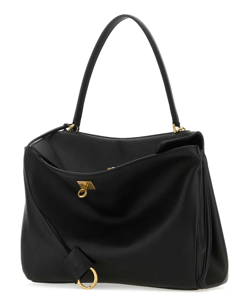 Balenciaga Women's Black Leather Medium Rodeo Handbag Borse A Mano Bag Black