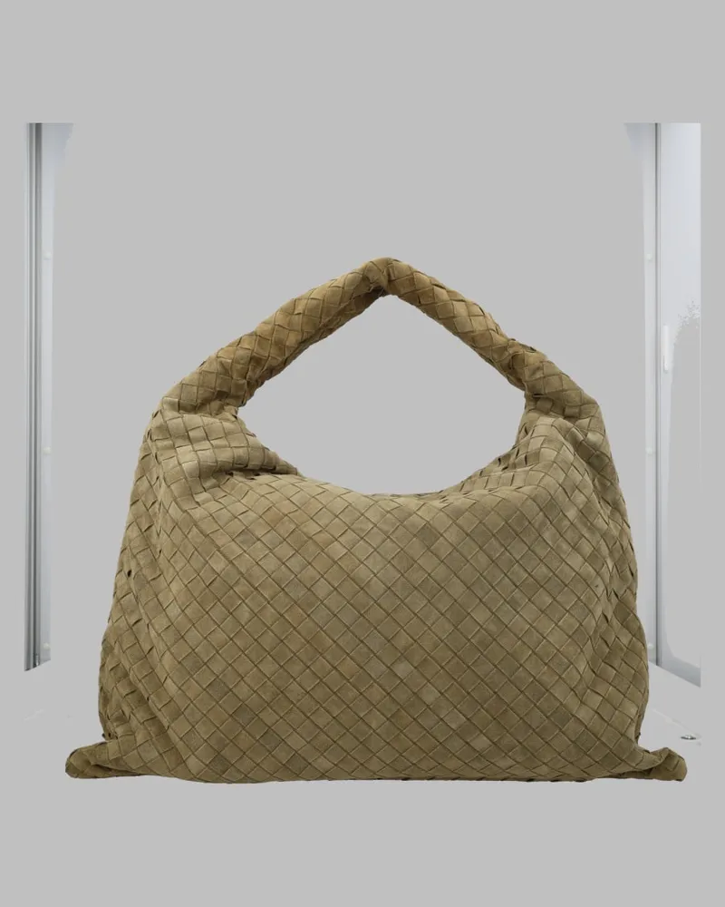 Bottega Veneta Women's Shoulder Bag Hop Green Leather Calf Green
