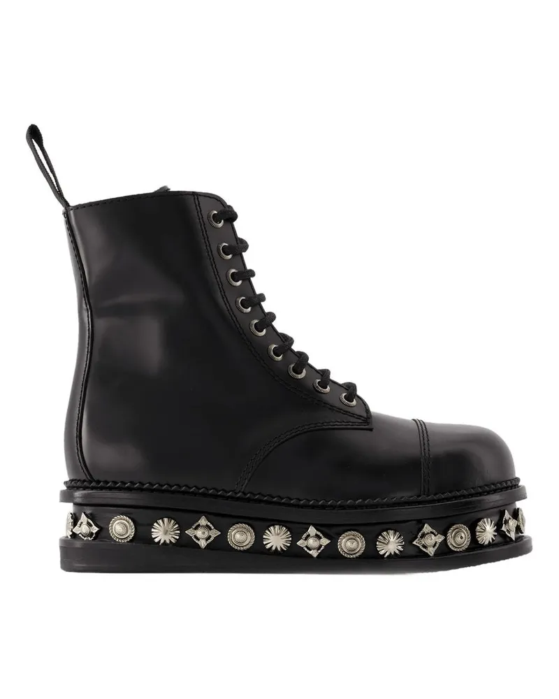 Toga Women's Aj1287 Boots -  Leather Black Shoes Black