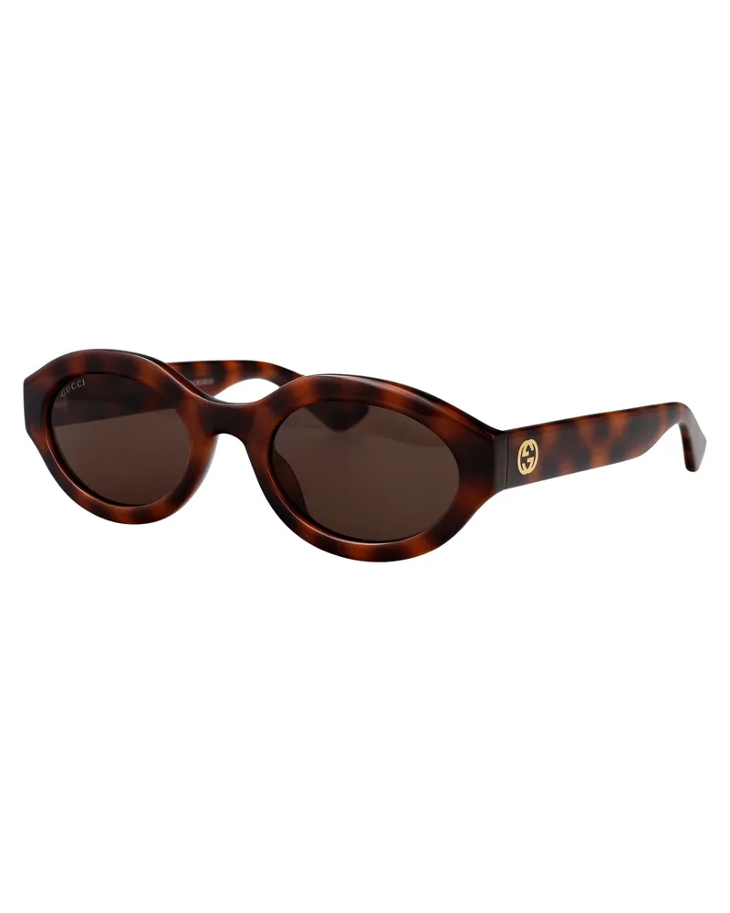 Gucci Women's Sunglasses Havana Brown Injected Brown