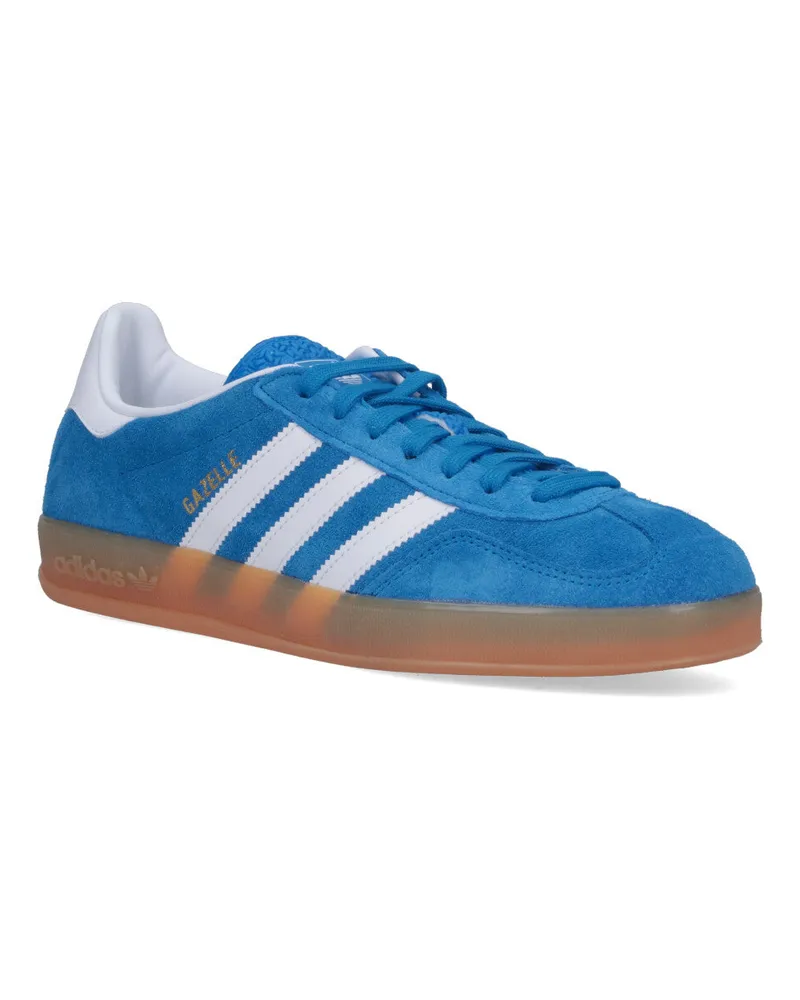 adidas Men's Sneakers Blue Calf Leather Blue