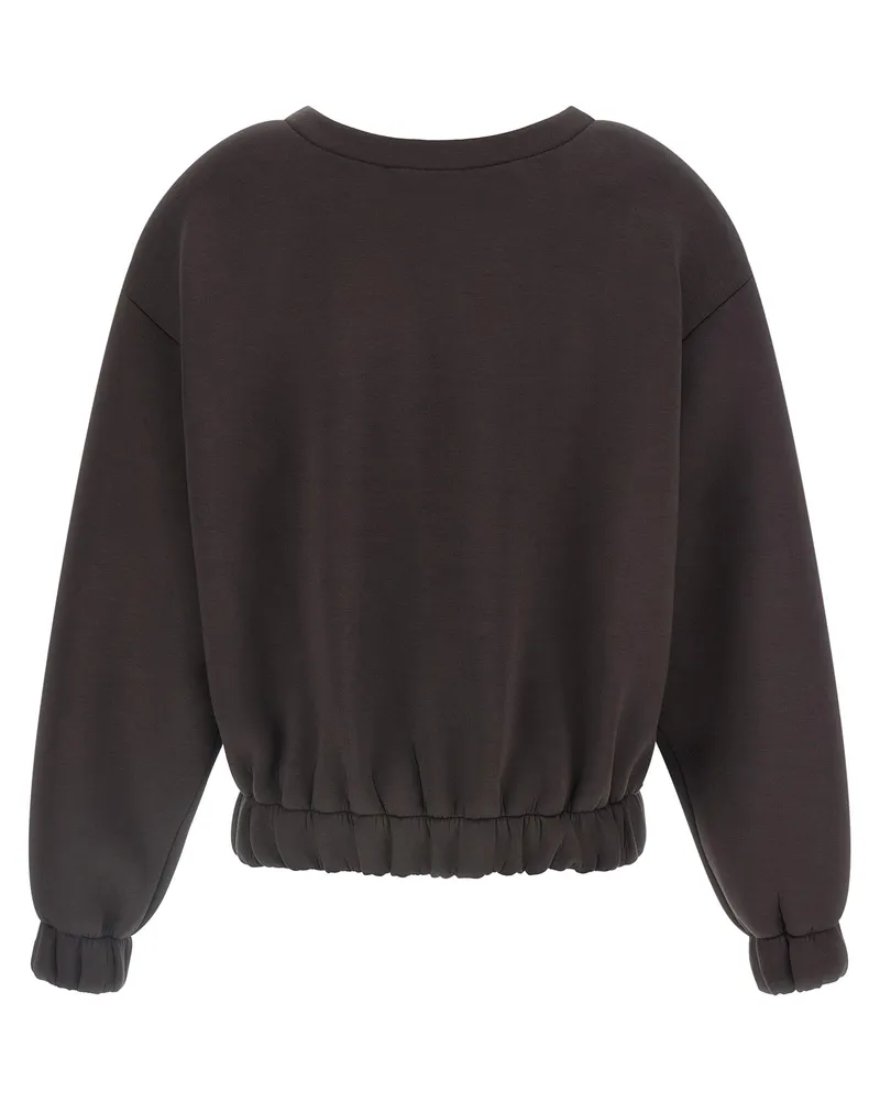 Giuseppe di Morabito 3D Rose-Appliqué Sweatshirt — Brown Brown