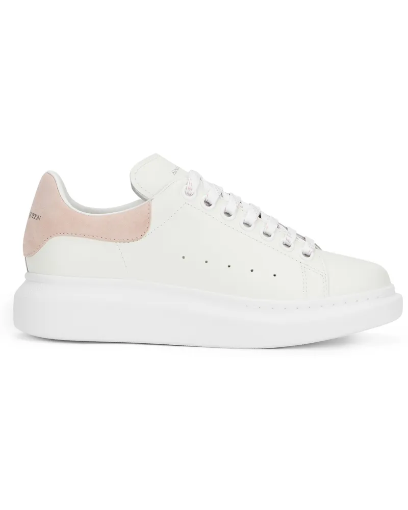 McQ Women's Leather Oversized Sneakers White Calf Trainers 