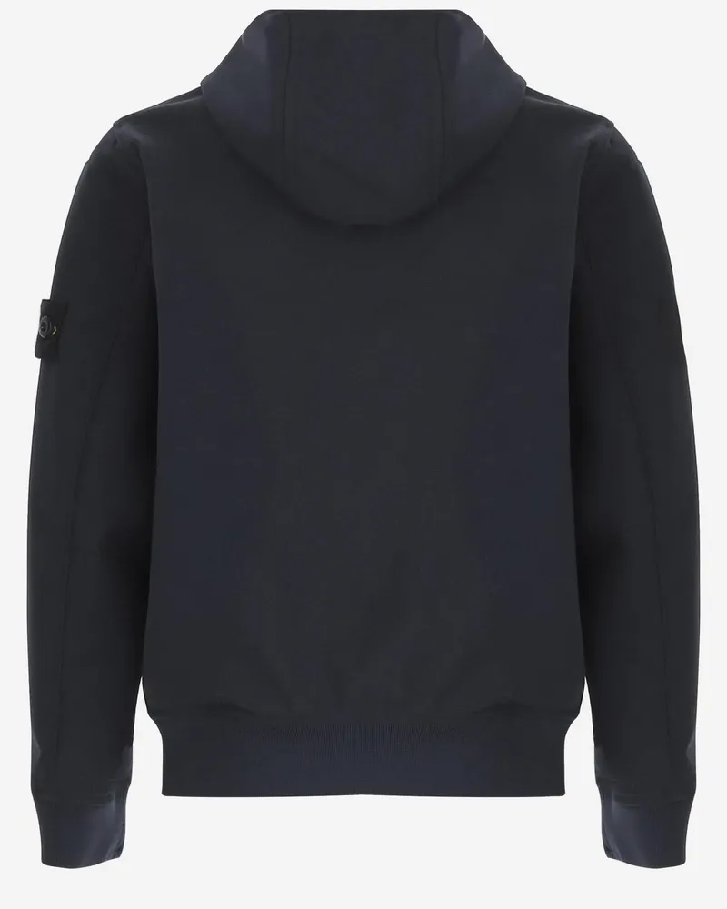 Stone Island Boys' Sweatshirt Stretch Nylon Navy Polyester Jacket Navy