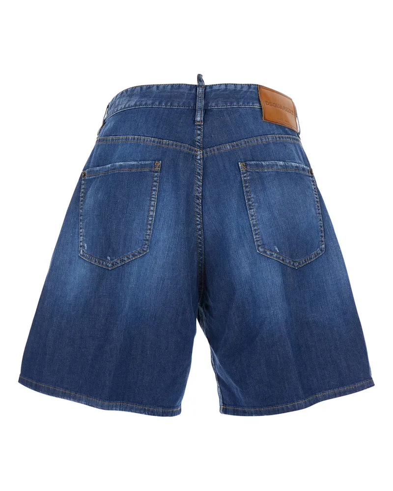 Dsquared2 Men's Shorts Denim Blue Cotton Blue