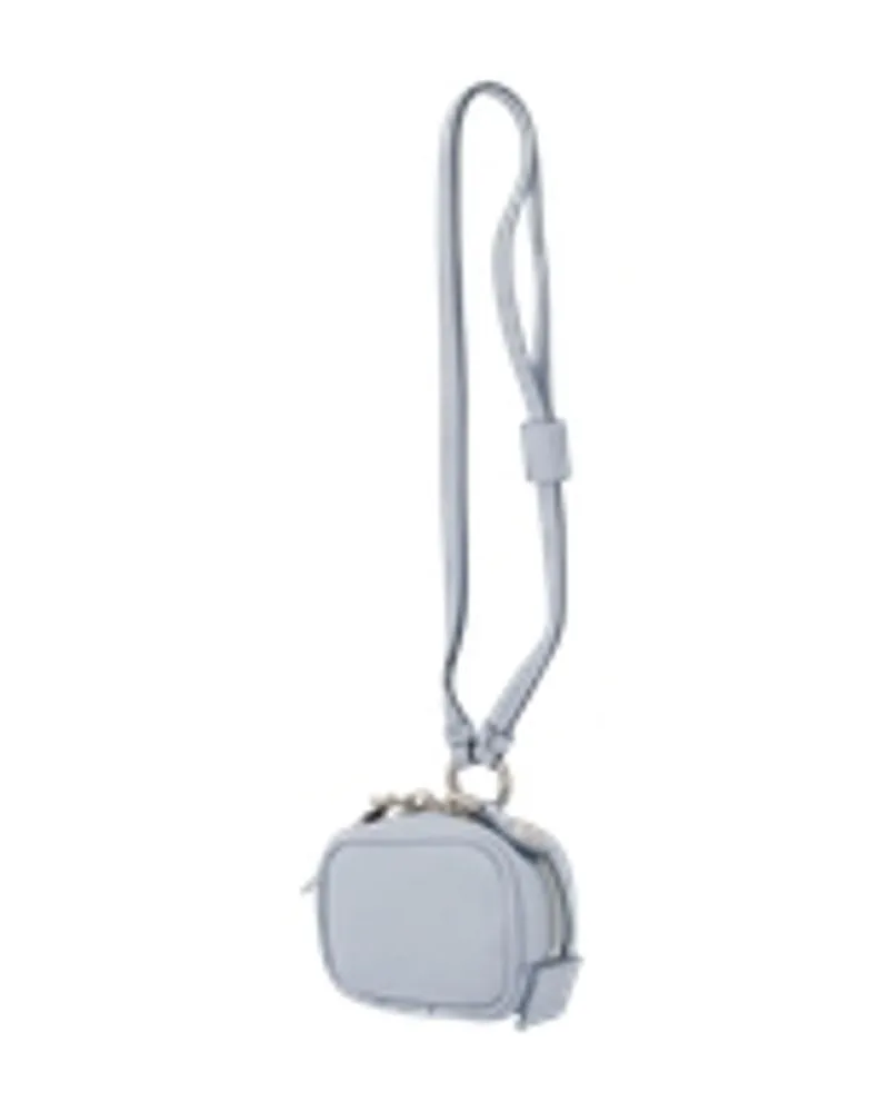 Acne Studios Unisex Camero Clip V Charm Leather Blue Calfskin Accessories Charms Blue
