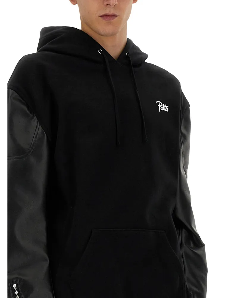 Junya Watanabe Flap Sweatshirt — Black Black