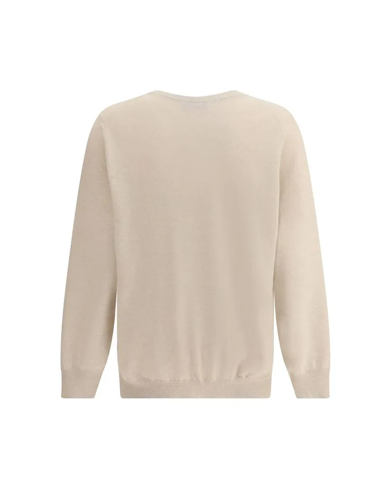 Brunello Cucinelli Men's Beige Cashmere Sweater Clothing Beige