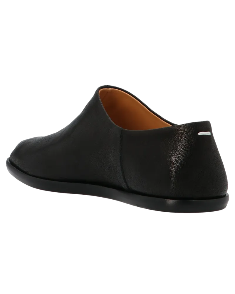 Maison Margiela Women's Black Lamb Leather Ballet Flats Black