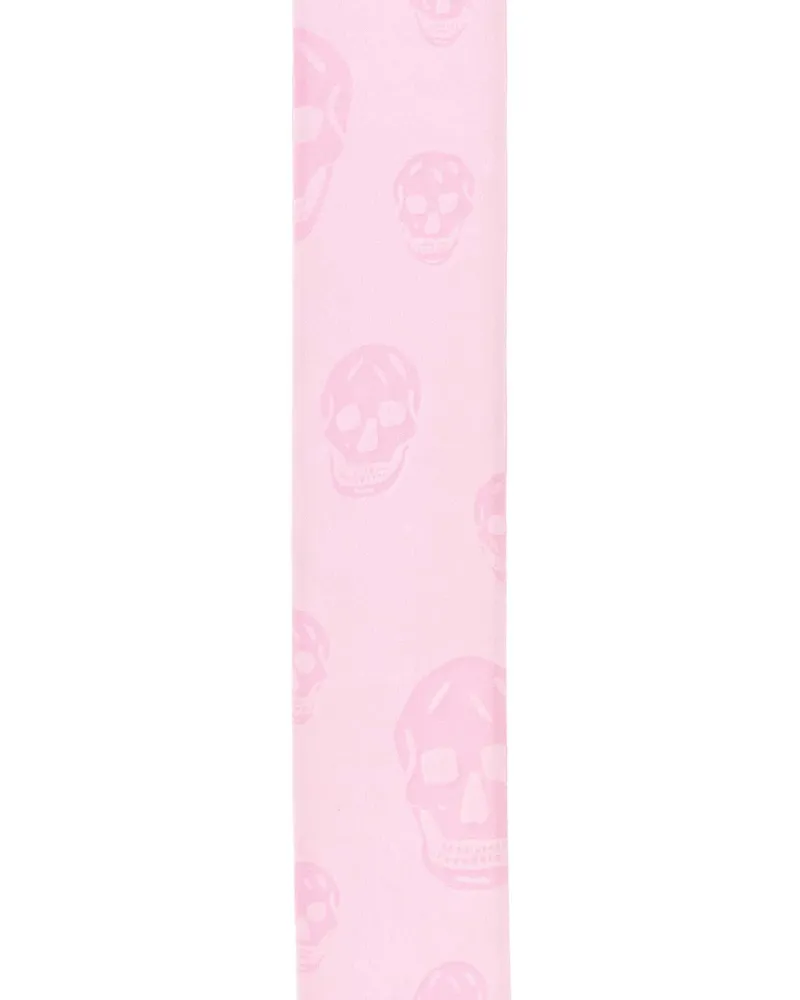 Alexander McQueen Women's Printed Silk Foulard Pinkpink Exterior: Sciarpe E Scarfs Pink