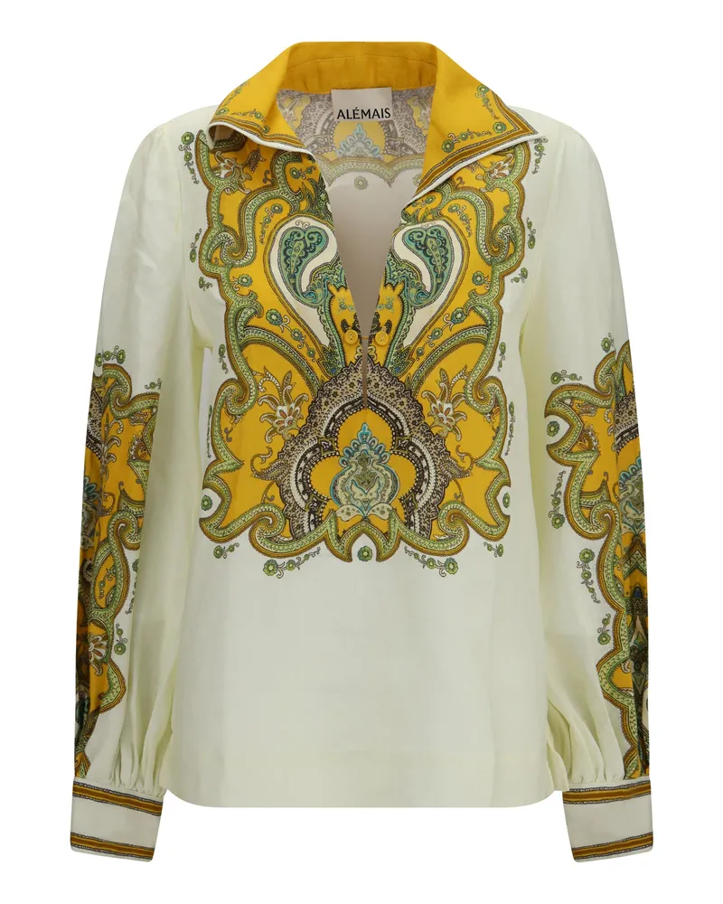 ALEMAIS Women's Shirt Porter Linen Cream Top Cream