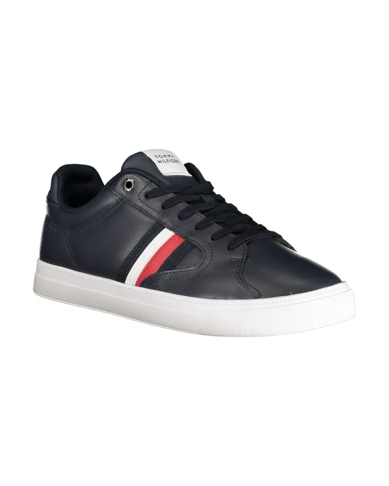 Tommy Hilfiger Striped Detail Sneaker — Black Black