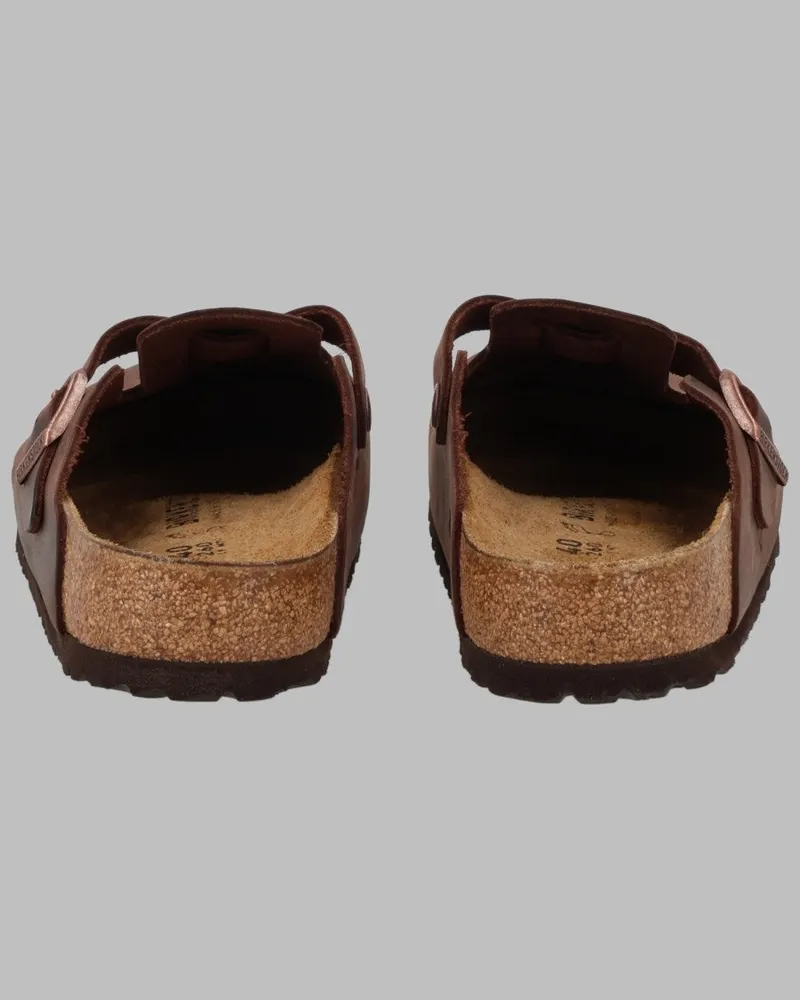 Birkenstock Boston Habana Clogs — Brown Brown