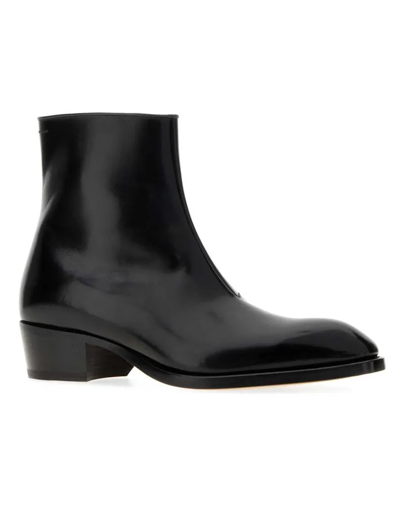 Tom Ford Men's Black Leather Ankle Boots Stivali Black