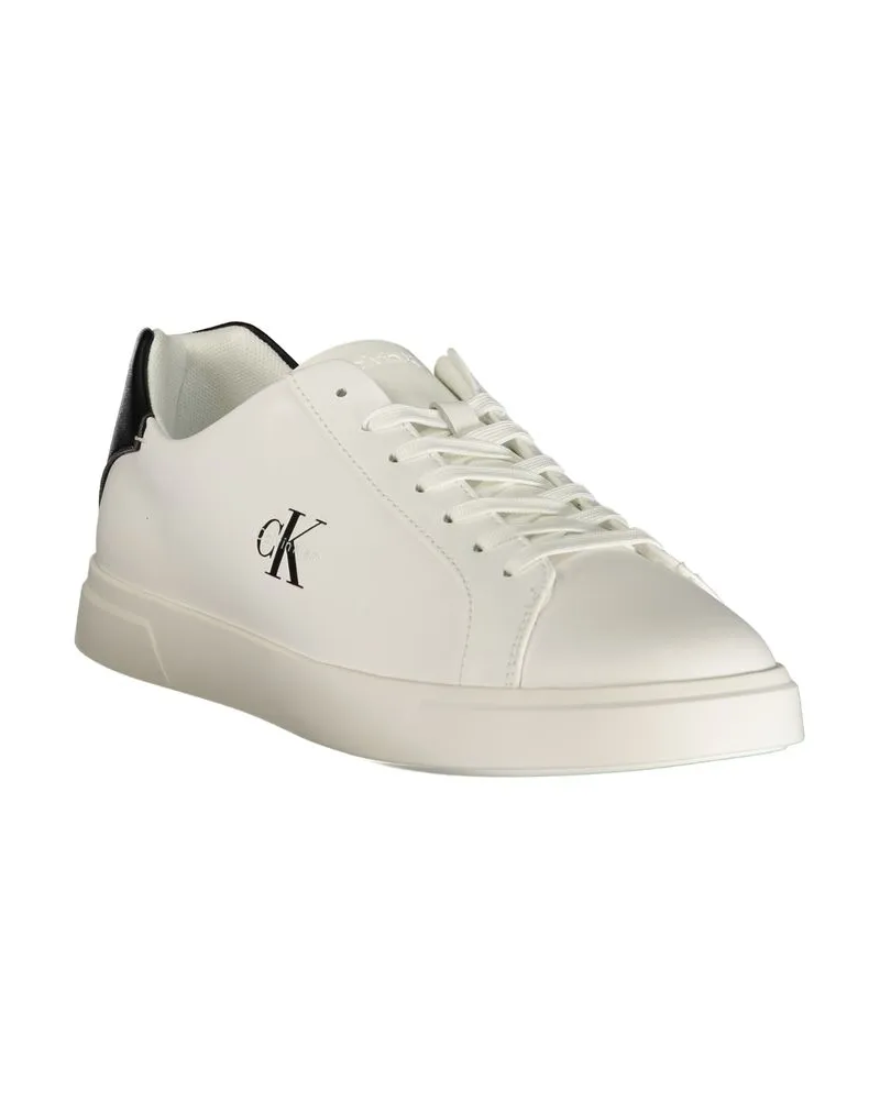 Calvin Klein Logo Low-Top Sneaker — White White