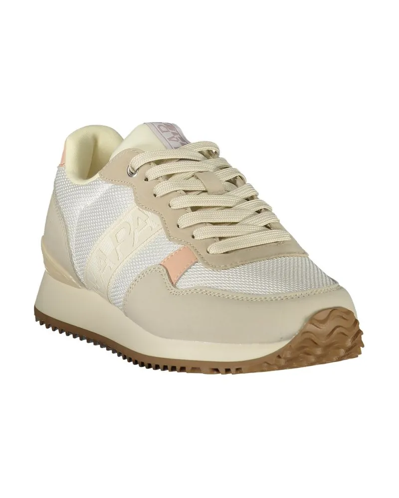 Napapijri Colorblock Mesh and Suede Sneaker — White White