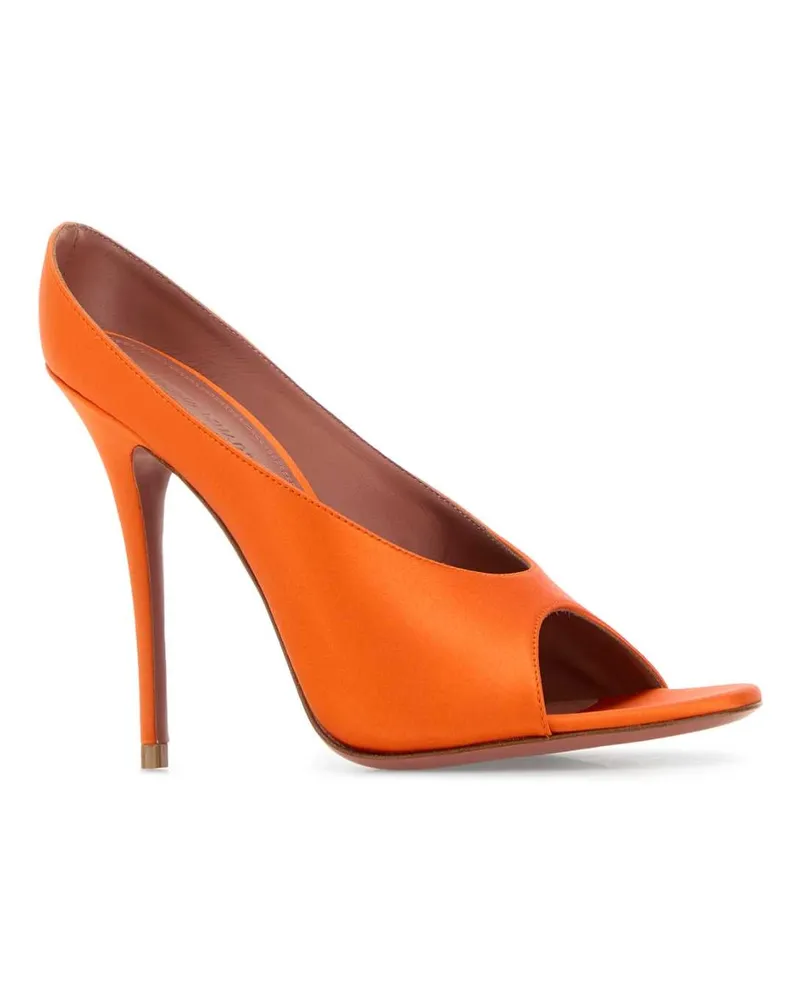 Amina Muaddi Anokslipper105 Satinorange Sandali Sandal Orange