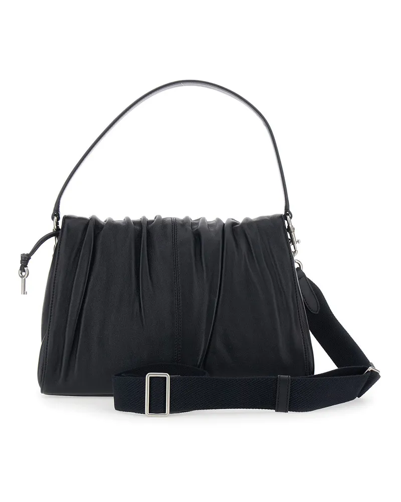 Marc Jacobs Women's Shoulder Bag The Messenger Black Leather Lamb Black