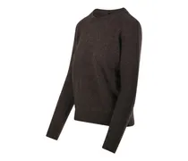 Max Mara Round Neck Wool Sweater — Brown