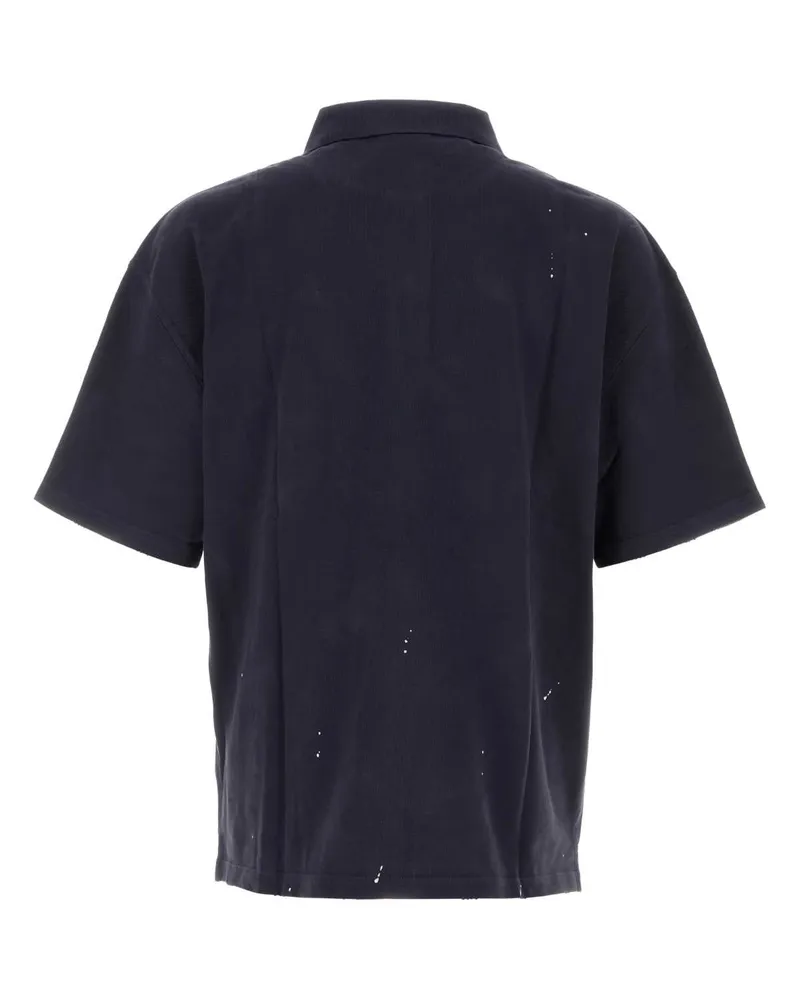 Carhartt WIP Men's Garment-Washed Piqué Polo Navy Cotton Navy