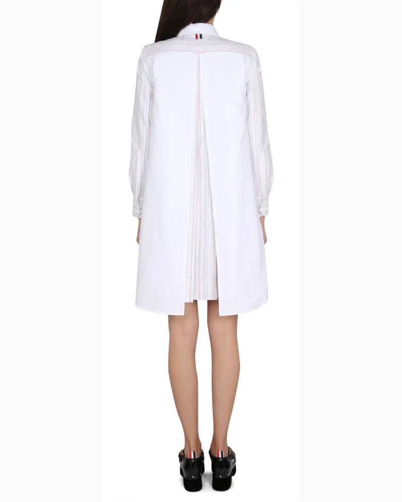 Thom Browne Wool Shirt Dress — Multicolor Multicolor