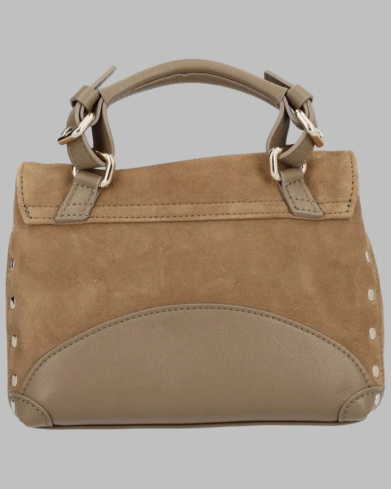 Zanellato Postina Baby Leather Top Handle Bag — Beige Beige