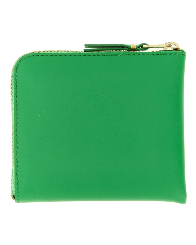 Comme des Garçons Bicolor Calfskin Wallet — Green Green