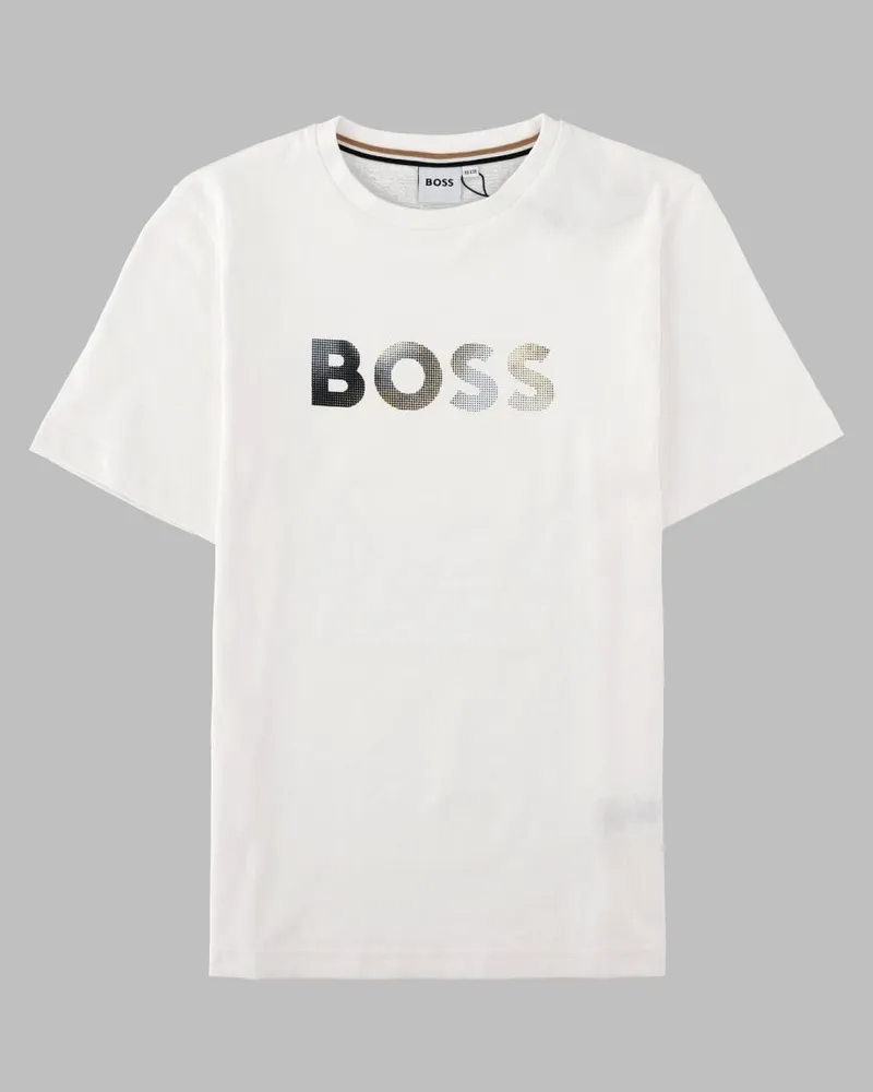HUGO BOSS Logo-Embroidered Cotton T-Shirt — White White