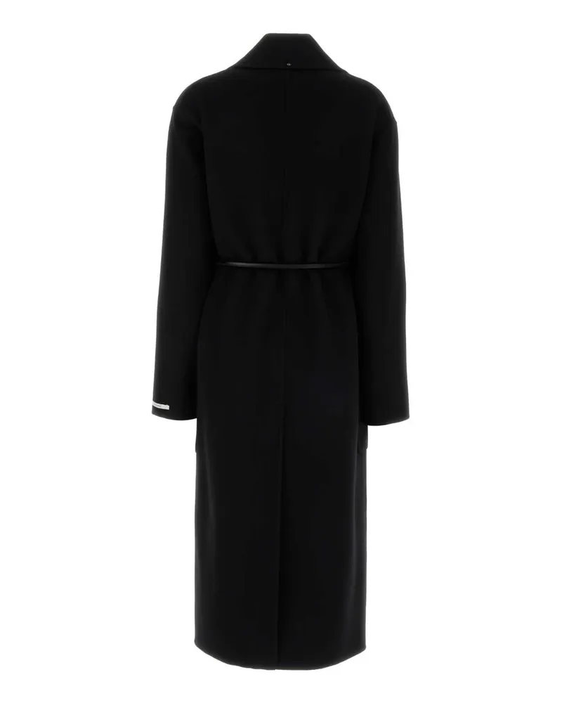 SPORTMAX Women's Black Wool Zannata Coat Nero Exterior: Virgin Cappotti Black