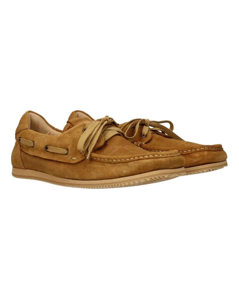 Jacquemus Men's Brown Leather Slip-On Loafers Brown