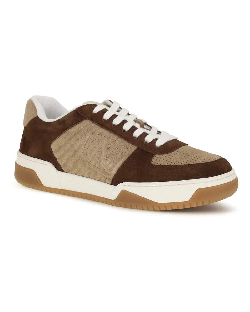 Valentino Garavani Men's Sparry Sneakers Suede And Nappa Bark Brown-Cammello-Cammello-Cam-Ivo-Amb Brown-cammello/cammello/cam/ivo-amb Brown