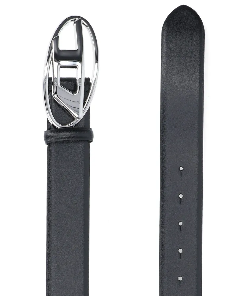 Diesel Men's Belts Black Leather Black