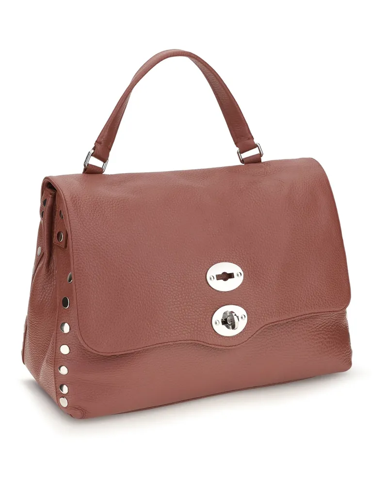Zanellato Women's Handbag Postina Daily Red Radicchio Di Treviso Calf Leather Handbags Hand Bags Red