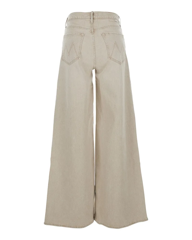 Mother Women's Denim Jeans The Undercover Sneak Beige Cotton Beige