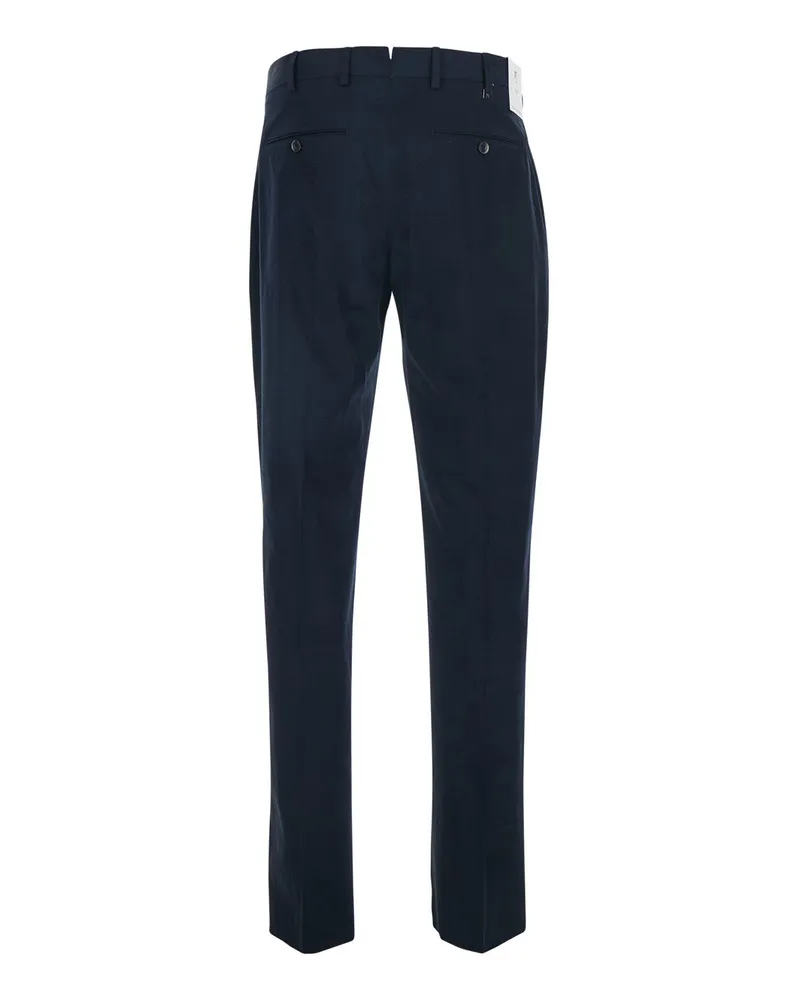 PT TORINO Men's Trousers Blue Cotton Navy
