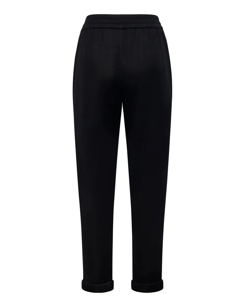 Brunello Cucinelli Women Jogging Trousers Cotton-Silk Black Black