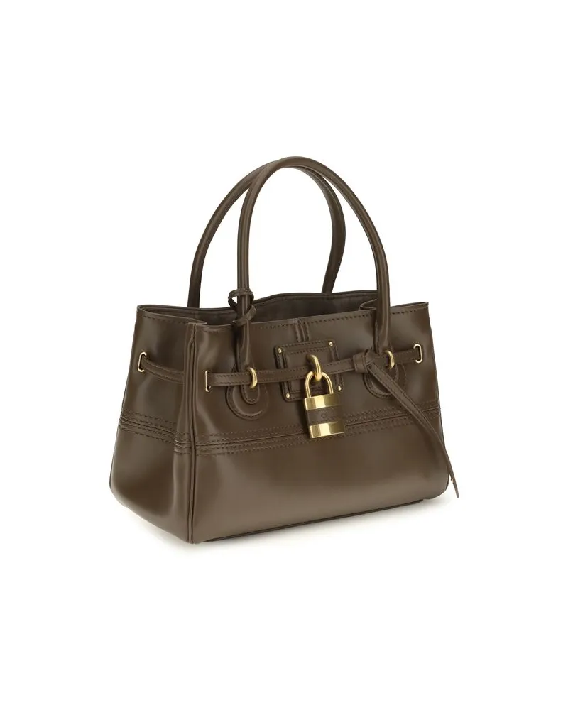 Chloé Paddington Shoulder Bag — Brown Brown