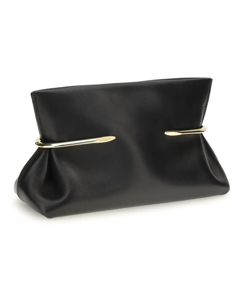 Givenchy Women's Pinch Soft Clutch Nappa Leather Black Clutches Black