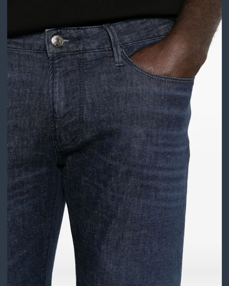 Emporio Armani Slim Denim Jeans — Navy Navy
