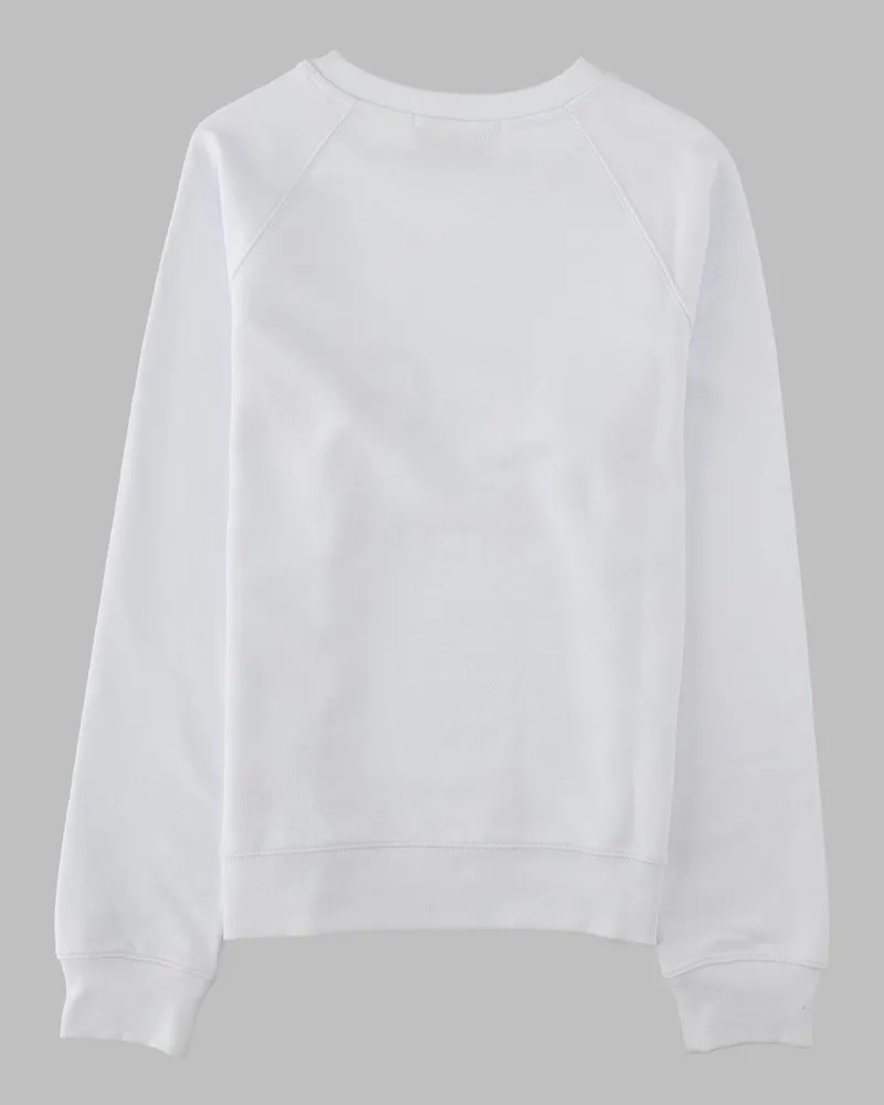 MSGM Logo-Print Cotton Sweatshirt — White White