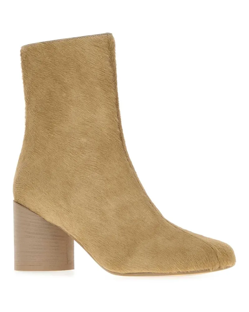 Maison Margiela Calf Hair Ankle Boots — Beige Beige