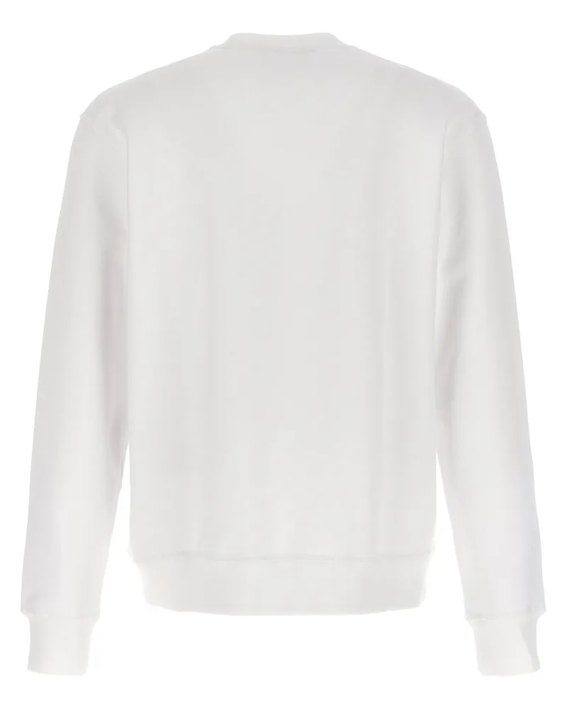 Dsquared2 Logo-Print Cotton Sweatshirt — White White