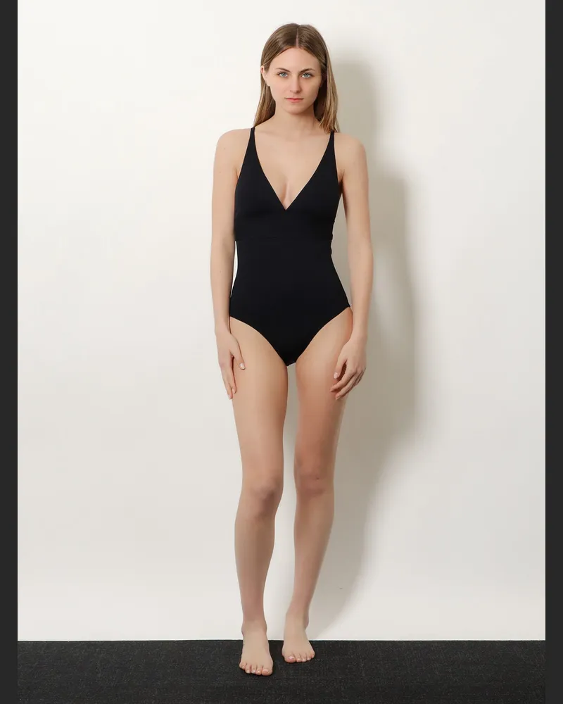 Eres Women's Lycra One Piece Swimsuit Black Polyamide Swimwear Sea Clothing Black