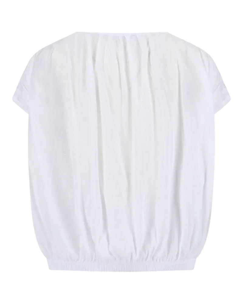 GIMAGUAS Women's Top White Cotton White